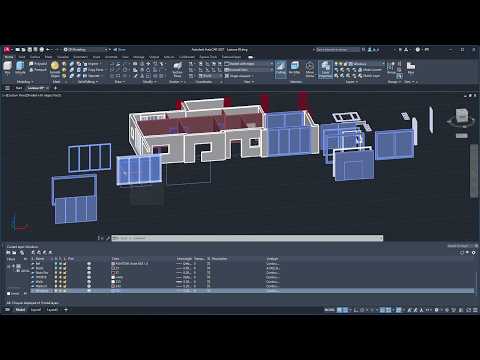 AUTOCAD 3D - Lesson 09 - Import 3D, Window, Solid History, Slice, Imprint, Extract, Cyclic Selection