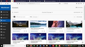 Student Blackboard Orientation Base Navigation