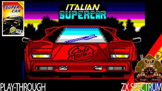 Italian Supercar by Codemasters - 1990 - Sinclair ZX Spectrum - Complete Play Through - Retro Gaming