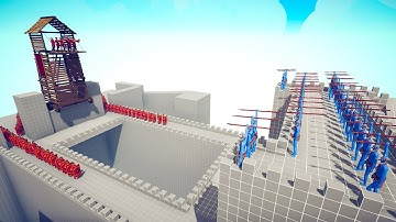 Capture Of The Fixed Tower By The Secret Tower | Totally Accurate Battle Simulator TABS