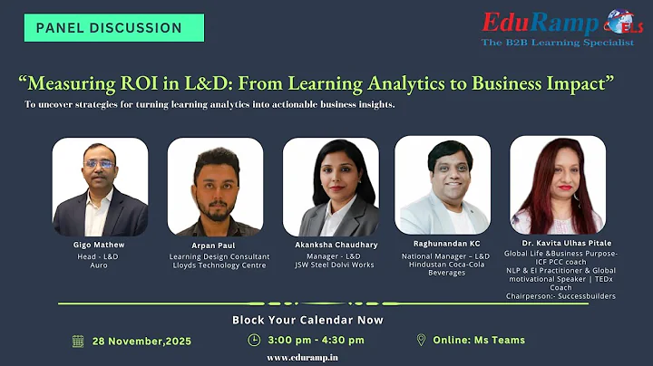 Measuring ROI in L&D : From Learning Analytics to Business Impact