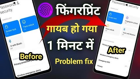 FIX Fingerprint Not Showing in Settings - Fingerprint Option Missing - Redmi Infinix Tecno vivo