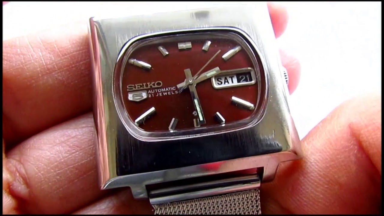 Seiko 5 Tv Case 6119-5401 Automatic Watch - YouTube