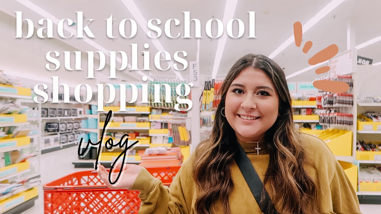 back to school supplies shopping vlog 2022!!! *except not for myself