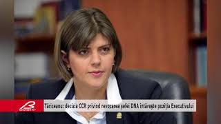 Tariceanu Decizia Ccr Privind Revocarea Sefei Dna Intareste Pozitia Executivului
