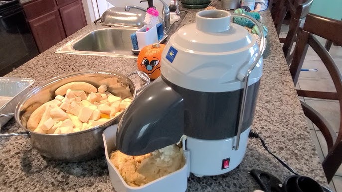 Electric Potato Grater Machine: instructions for Pasteles 