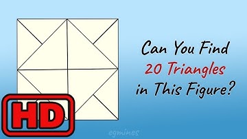 ONLY GENIUS CAN FIND ALL 20 TRIANGLES - SHAPE PUZZLES - PART 14