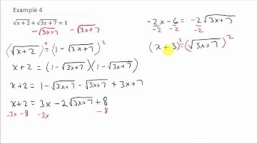 Solving a Square Root Equation Example 4 (Two Radicals)