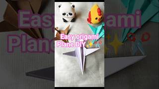 How to make origami plane DIY/papercraft tutorial ✨✂️🩷#craft #diy #papercraft #simple