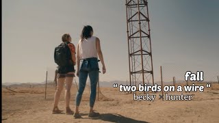 two birds on a wire~ Becky✖️hunter (fall)🥹#shorts