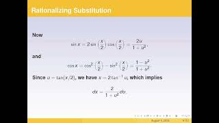 Part 3 of Indefinite Integrals: Rationalizing Substitution