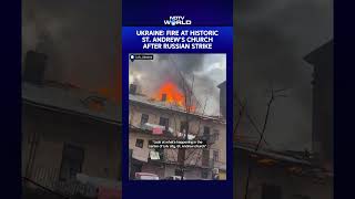 Lviv Authorities Video Shows Fire In Buildings Of 17th-century Church After Daytime Russian Strike