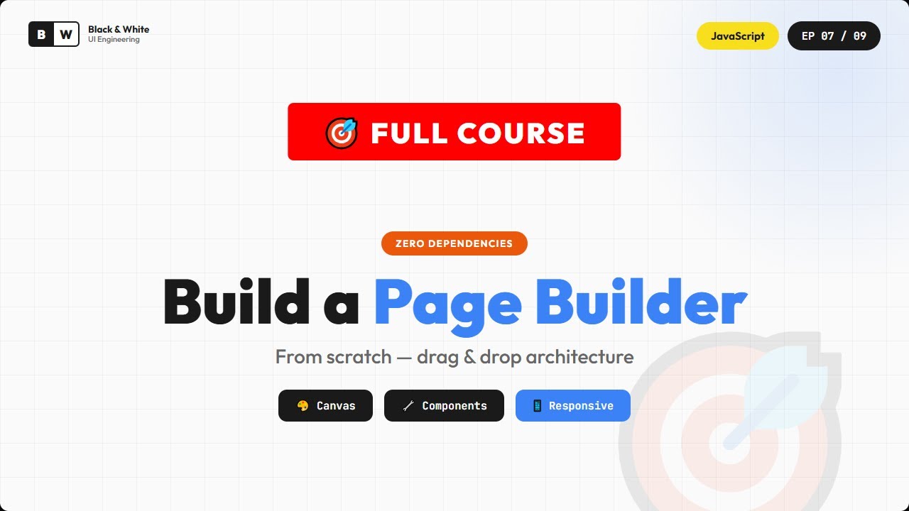 How to build Drag and Drop Page Builder Vanilla JavaScript part 7