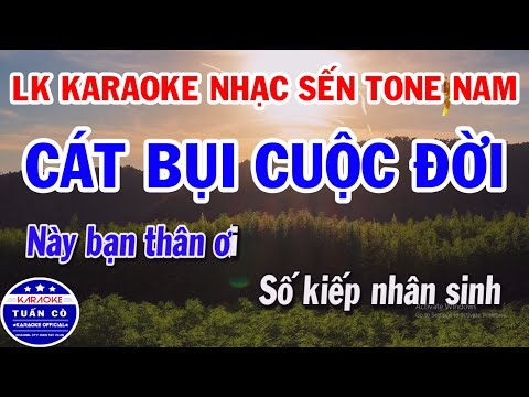 Nhạc Trẻ Bolero Karaoke - Liên Khúc Karaoke Nhạc Sống Trữ Tình Bolero Tone Nam Dễ Hát | Cát Bụi Cuộc Đời | Tình Nghèo Có  Nhau