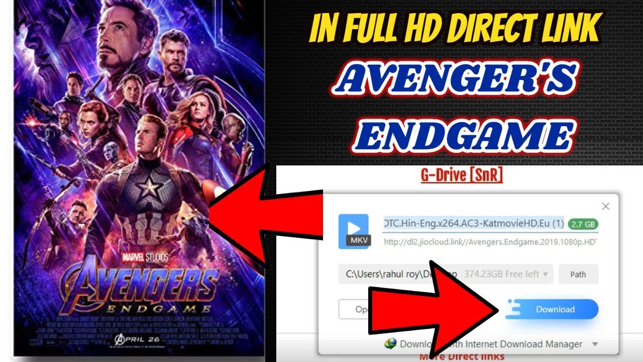 Download How To Download Avenger's Endgame In Full HD || LIVE PLAYING MOVIE
