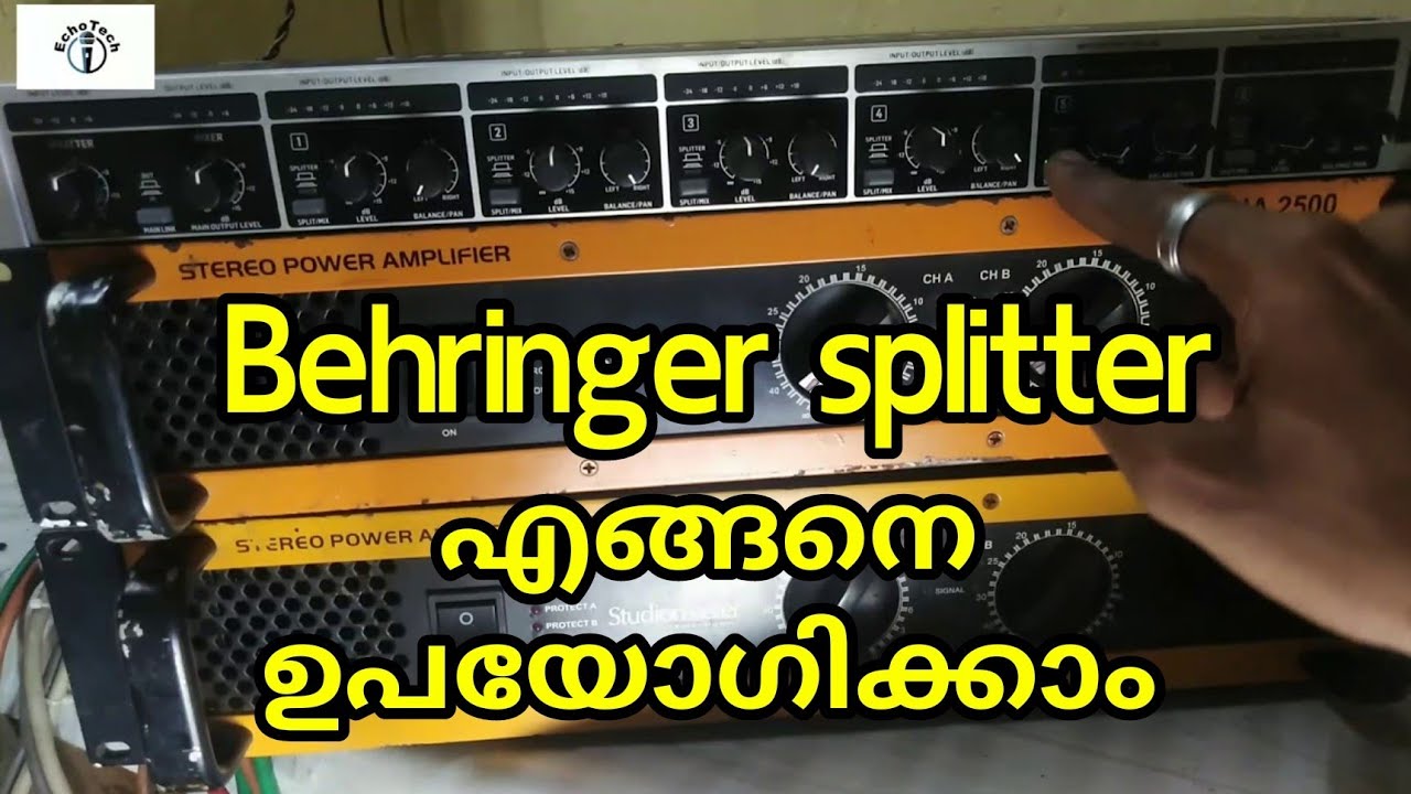 Behringer splitter patching|How to use a behringer splitter - YouTube