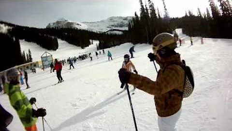 Sunshine Village Ski Goats Eye Blue