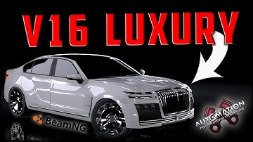 I Built A V16 Hyper Luxury Car!! Automation - BeamNG