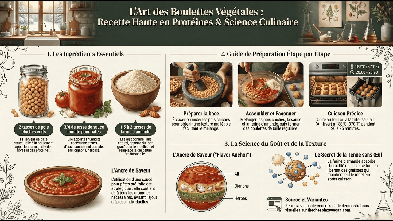 🥗 Boulettes_Végétales 🫘 RECETTES 3 INGRÉDIENTS