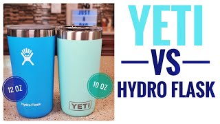 YETI 10 oz Rambler VS Hydro Flask 12oz All Around Tumbler Comparison