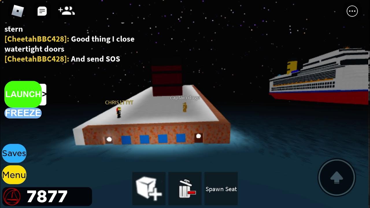 Roblox build a ship to survivors island the sinking of SS Scribb YouTube