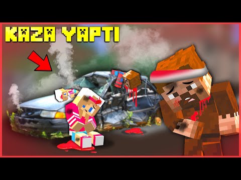 FAKİR KAZA YAPTI, AİLESİNİ KAYBETTİ! 😱 - Minecraft