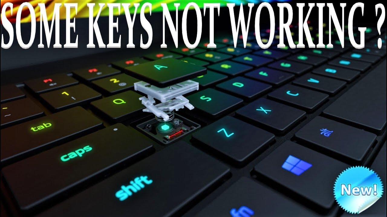How To Fix Laptop Keyboard Some Keys Not Working Youtube