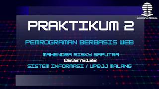 Tugas 2 Pemrograman Berbasis Web