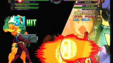 MvC2: MegaMan/Strider/Sabretooth 100% combo