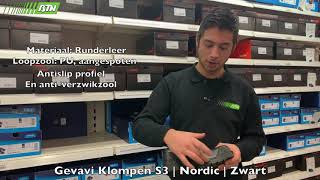 Gevavi Klompen S3 Nordic Zwart - Btn De Haas