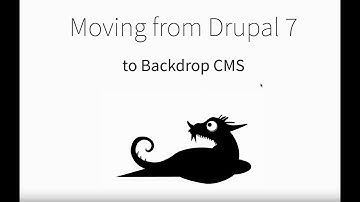 Moving from Drupal 7 to Backdrop CMS