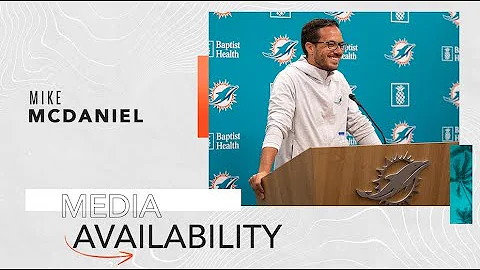 HEAD COACH MIKE MCDANIEL MEETS WITH THE MEDIA | MIAMI DOLPHINS