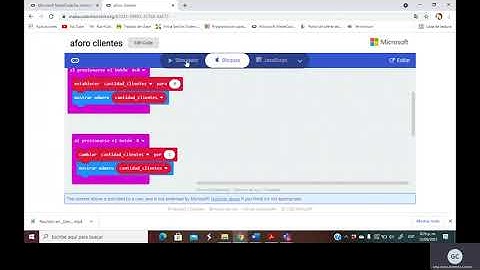 Aforo de clientes con makecode