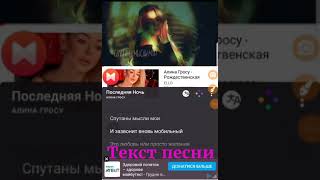 Алина Гросу - Последняя ночь (Lyricmatch Remix)