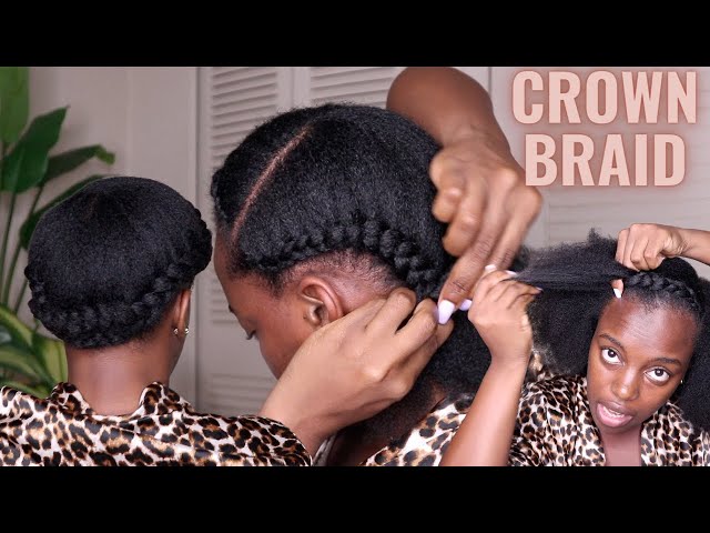 A Sword-woman's Natural Hair blog: Hairstyles - Noldorin Elf cosplay crown  braided updo: Rope-braid version