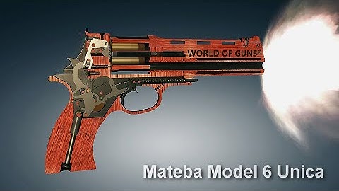 Mateba Model 6 Unica Revolver. How it works | 3dGun