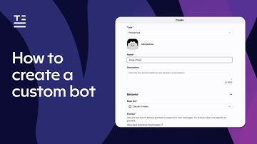 How to create a custom bot