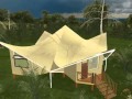 Modern Tent Design with a Rustic Touch