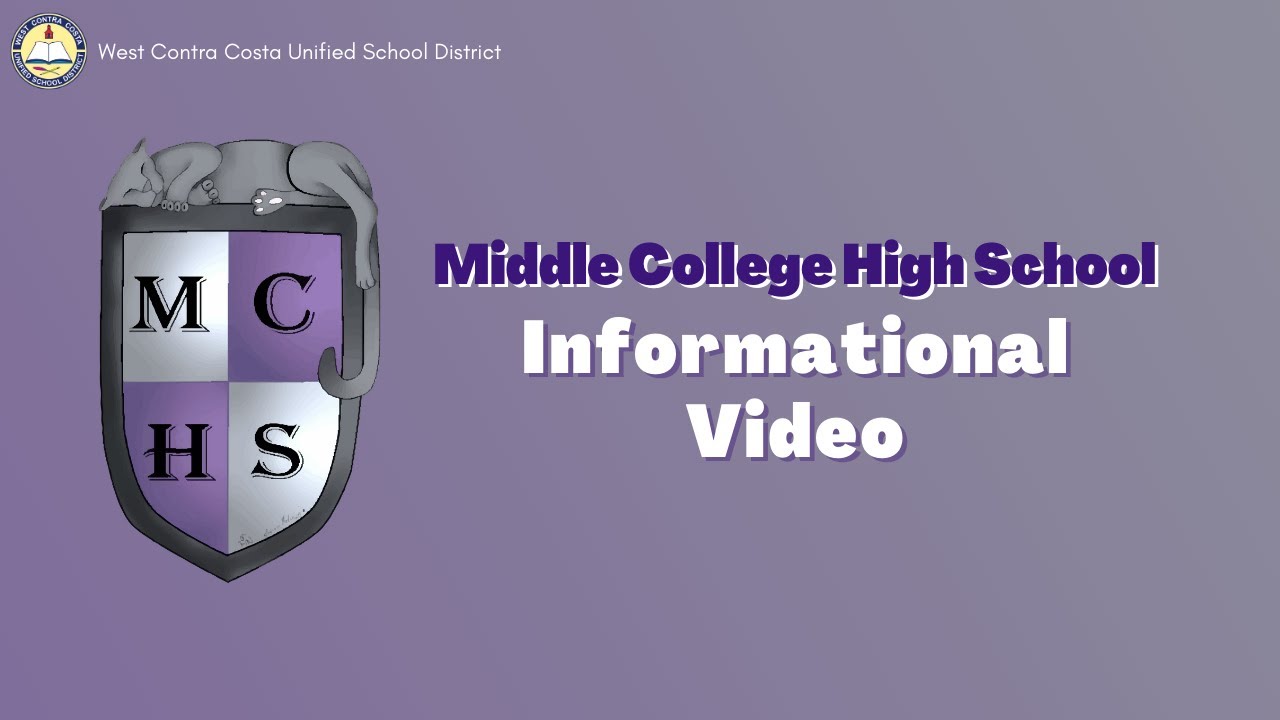 Middle College High School Informational Video YouTube