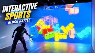 Interactive Sports Games Block Battle | Interactive Wall Tetris Ball Game screenshot 5