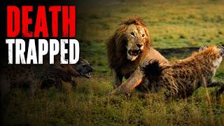 Lone Lion Trapped by a Clan of Hyenas — Will He Survive