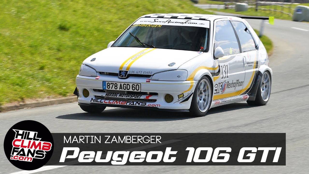 10.500rpm Peugeot 106 GTI 16V Evo 2 - Martin Zamberger | Hill Climb ...