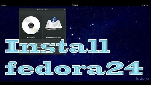 How to install fedora 24 using usb