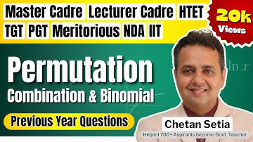 Permutation, Combination & Binomial:Amazing Tricks, Games & Presentations with Chetan Sir