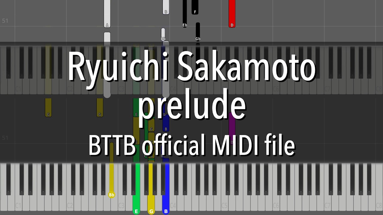 Ryuichi Sakamoto - prelude (BTTB official MIDI file) prepared