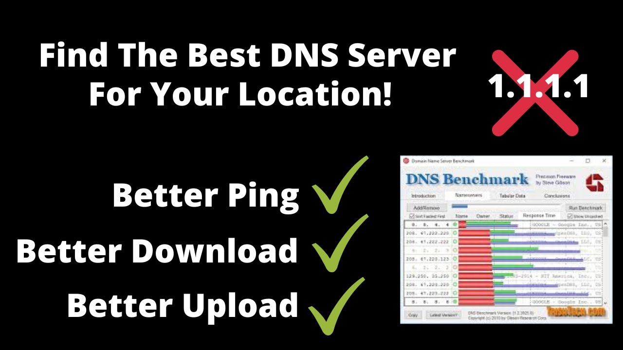 How to Find the BEST DNS Server for your Location!! (Better Ping) - YouTube