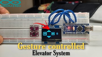 Gesture controlled elevator system || Arduino Gesture APDS9960 Sensor elevator system || APDS9960