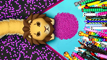 SNAKE IO🐍 KING LEON SNAKE 🐍 VS 1000 PRO GIANT SNAKES 🐍 EPIC SNAKEIO GAMEPLAY #snakegame #games 