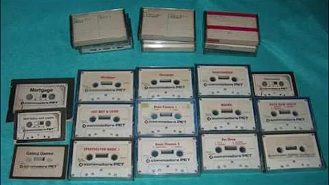 1977 Commodore PET 2001-8 Program Cassettes and Manuals