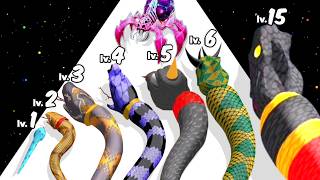 Snake Evolution Run 3D - Level Up Satisfying ASMR Gameplay (INSECT EVOLUTION RUN)